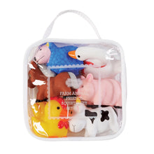 Load image into Gallery viewer, Farm Animal Rubber Bath Toys