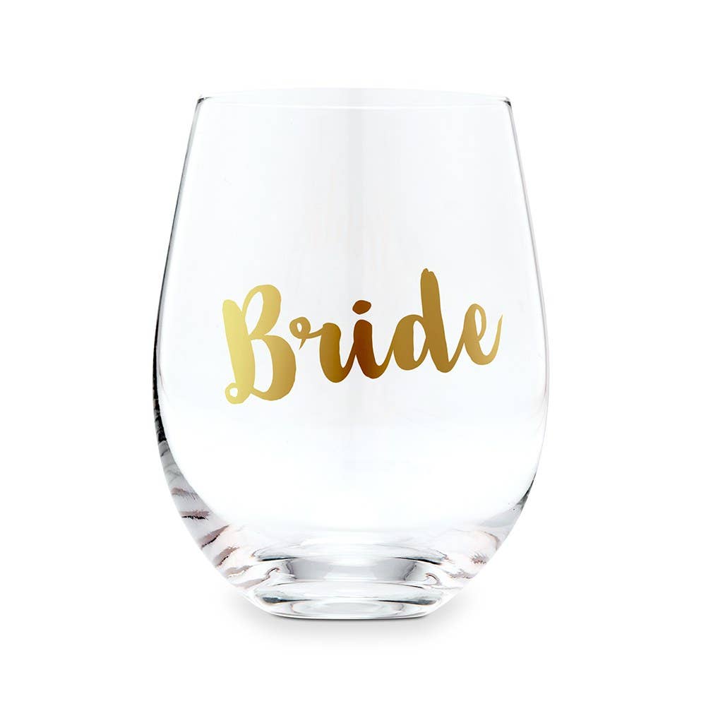 Stemless Wine Glass - Bride