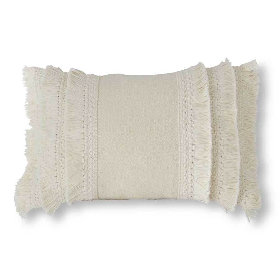 Rectangular White Cotton Pillow w/6 Layers