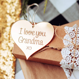 I Love You Grandma Christmas Ornament