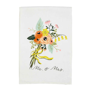 Mr. and Mrs. Bouquet Hand Towel