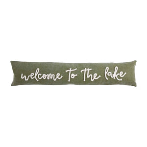 Welcome to the Lake Skinny Throw Pillow