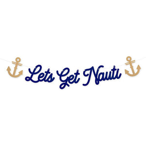 Paper Party Banner - Let’s Get Nauti