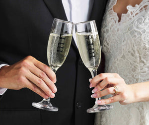 Mr. & Mrs. Champagne Flute Set