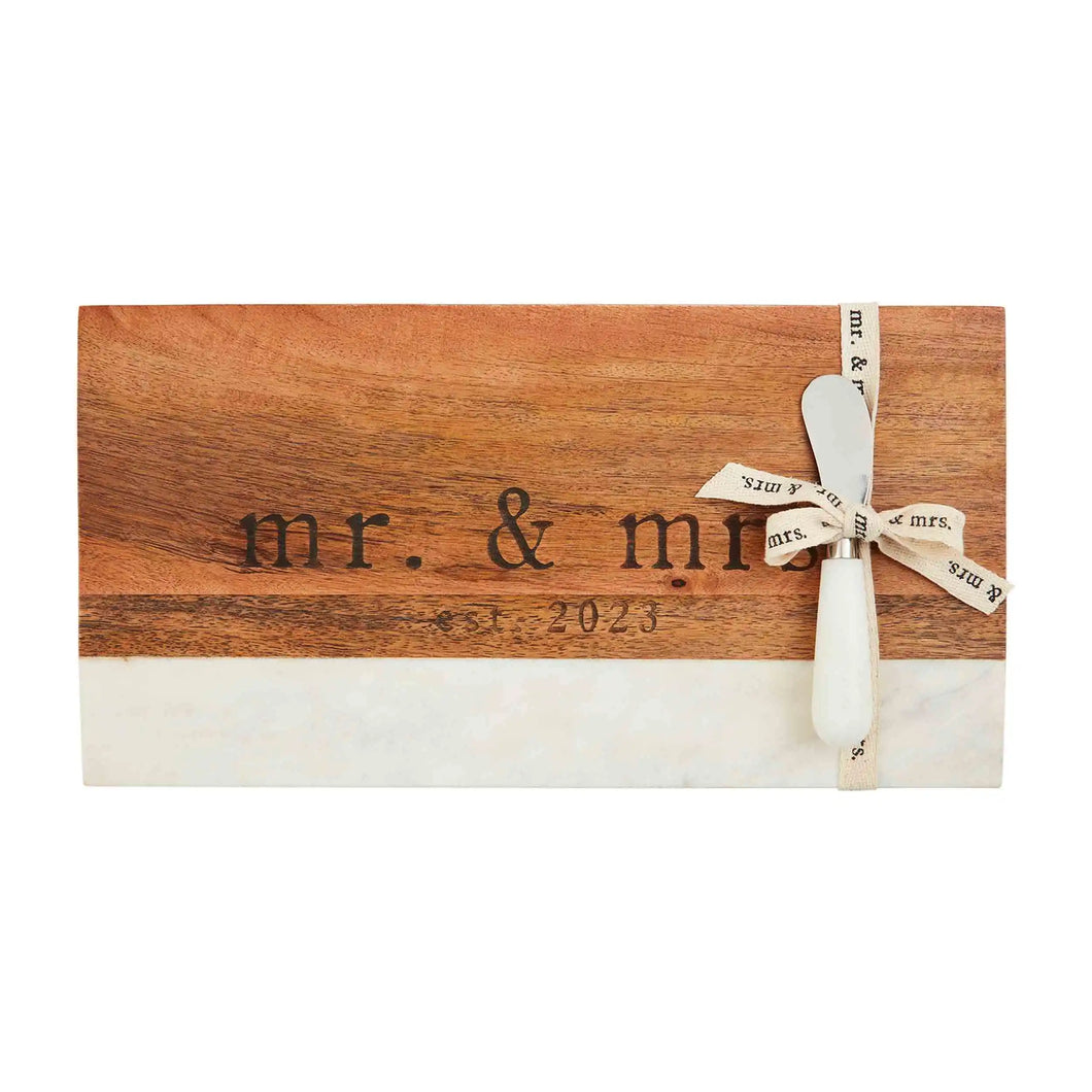 Mr. And Mrs. Est. 2023 Board Set