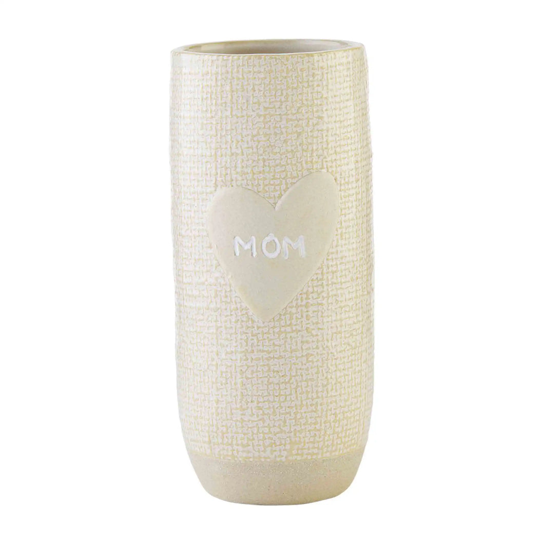 Mom Heart Vase