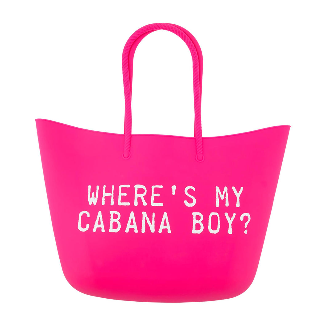 Pink Silicone Cooler Tote