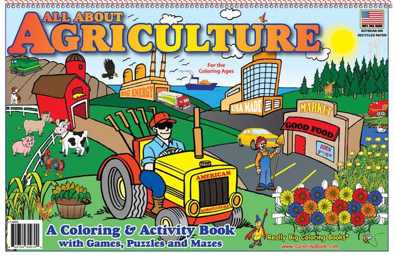 All About Agriculture LapTop - Coloring & Activity Book