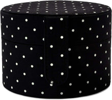 Load image into Gallery viewer, Travel Jewelry Organizer - Black Dots