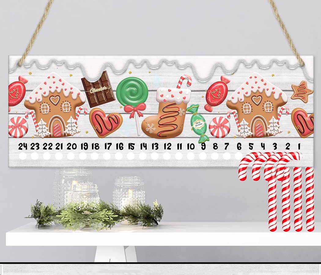 Advent Holiday Sign - Gingerbread