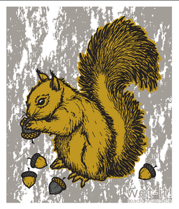 Gilded Squirrel Swedish Cloth