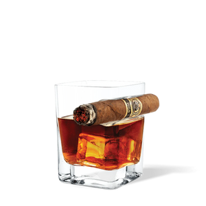 Cigar Glass With Cigar Holder