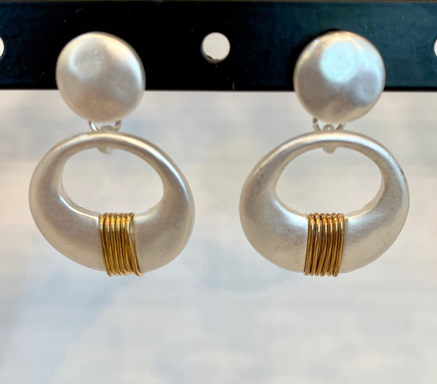 Silver And Gold Earrings