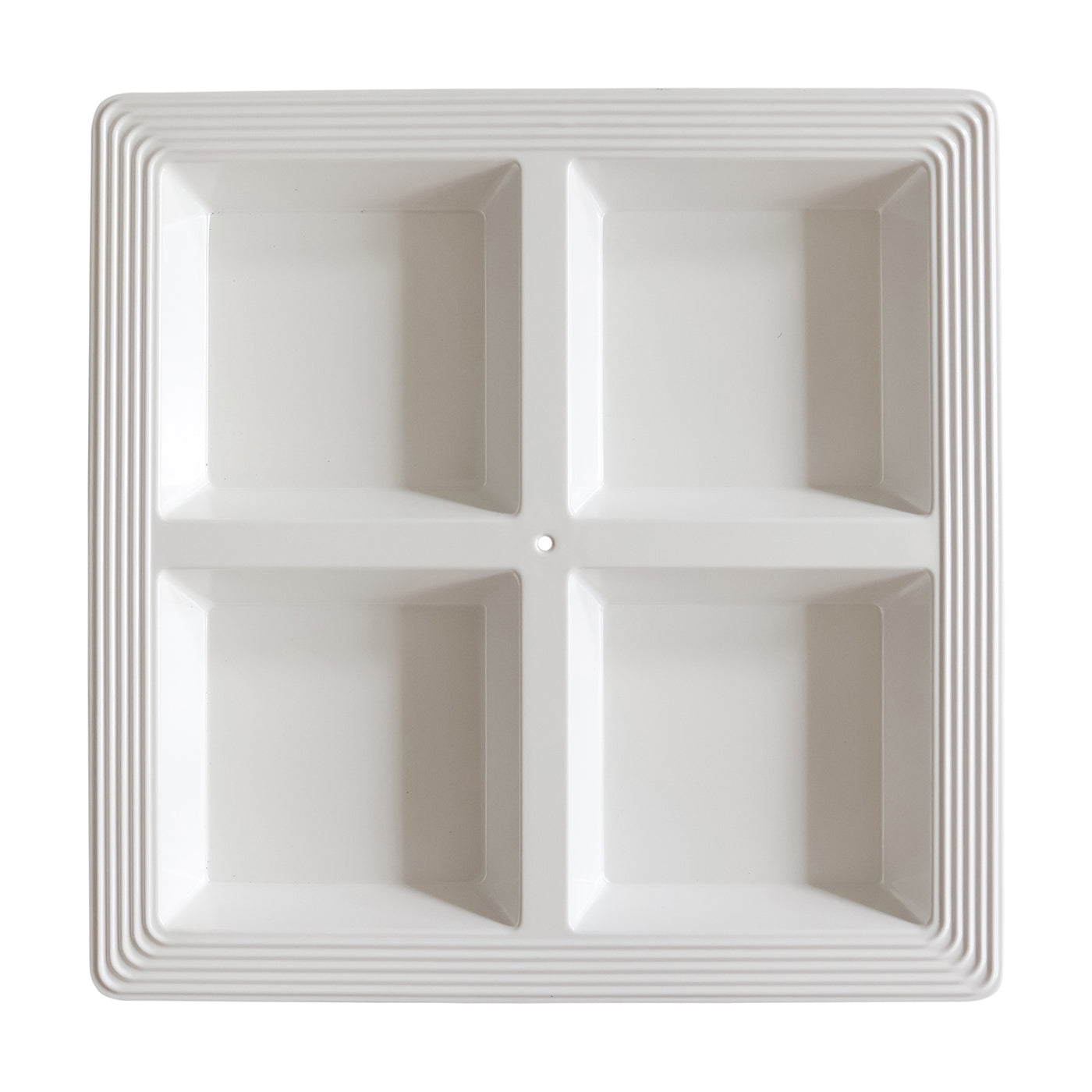 Melamine Square Divided Server PINSTRIPES