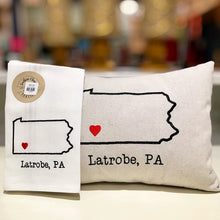 Load image into Gallery viewer, State Pillow Latrobe, Pennsylvania