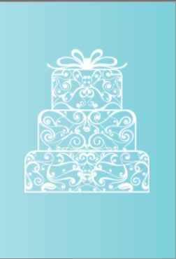 Cake - Wedding Card