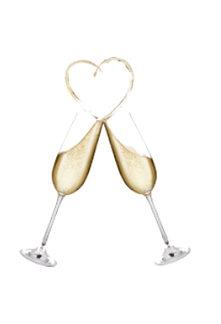 Champagne Glasses - Wedding Card