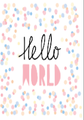 Hello World (Pink) - Baby Shower Card