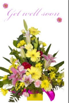 Flowers - Get Well Card