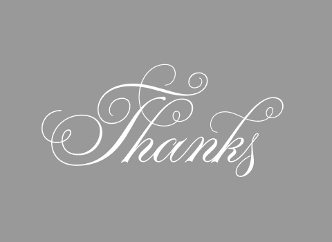 Thanks - Thank You Card