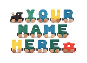 Name Train Letters - Blue