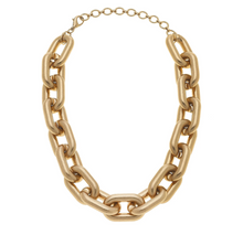 Load image into Gallery viewer, Avril Statement Necklace in Worn Gold