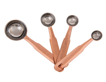 Load image into Gallery viewer, Stainless Steel Measuring Spoons w/ Copper Finish, Set of 4
