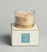Load image into Gallery viewer, Holiday 3 Wick Candle Icy Blue Pine