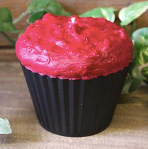 Berries Muffin Candle