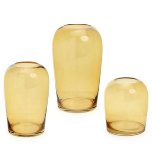 Bodidar Glass Vase Mustard Small