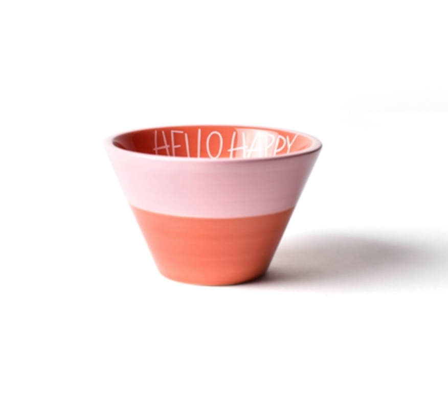 Color Block Mod Appetizer Bowl Persimmon