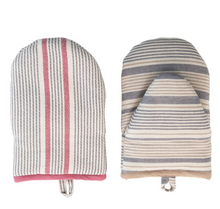 Load image into Gallery viewer, Woven Cotton Striped Hot Mitt