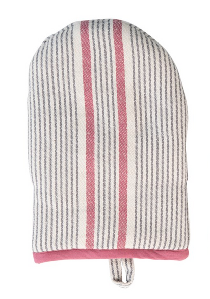 Woven Cotton Striped Hot Mitt