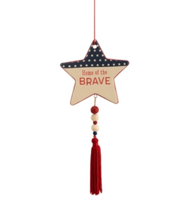 Stars & Stripes Ornament - Home of the Brave