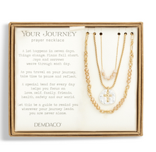 Load image into Gallery viewer, Beaded Prayer Necklace - Champagne