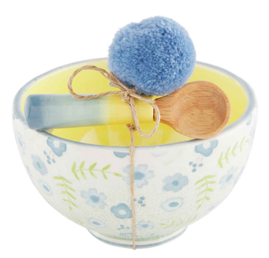 Blue Floral Dip Dish Set