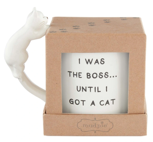Boxed Bossed Cat Mug