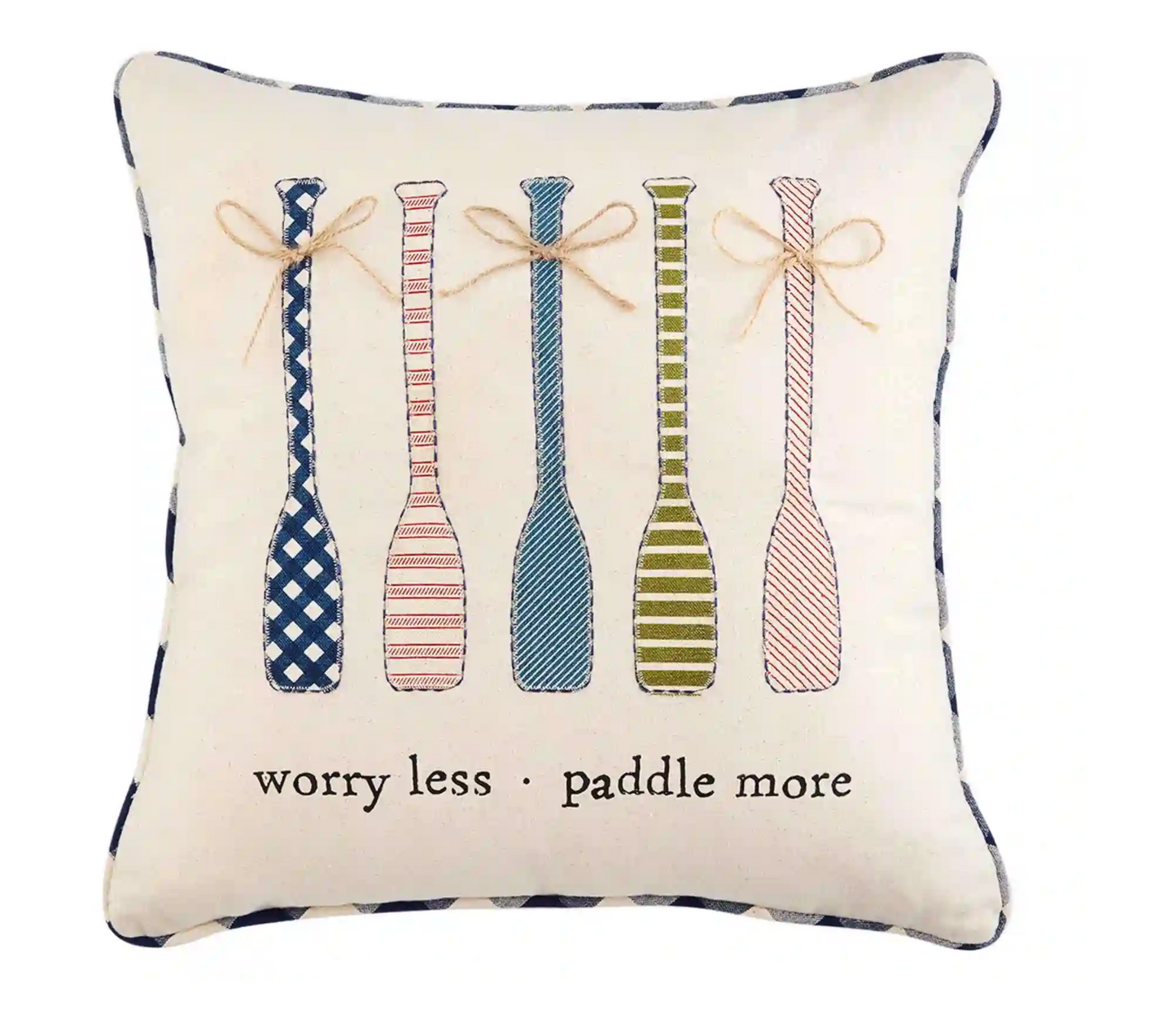 Worry Lake Applique Pillow