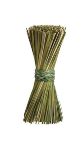 Round x 12"H Grass Bundle w/ Braided Seagrass Tie - Green