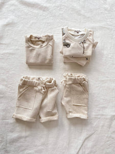 Linen Shorts - French Terry