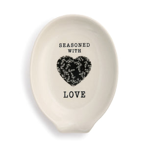 Love Oval Spoon Rest