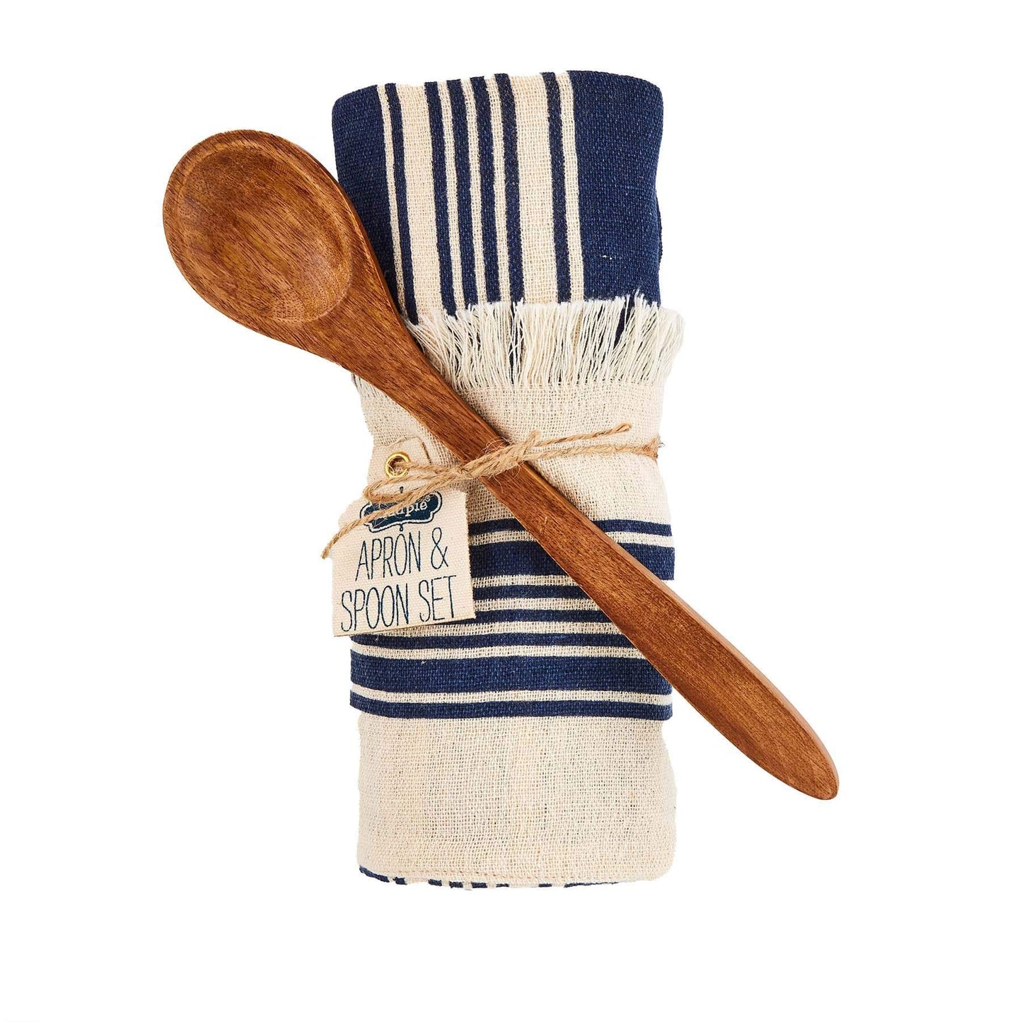 Navy Apron & Spoon Set