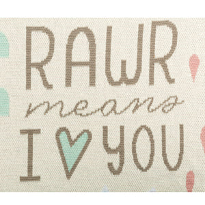 RAWR Means I Love You Blanket