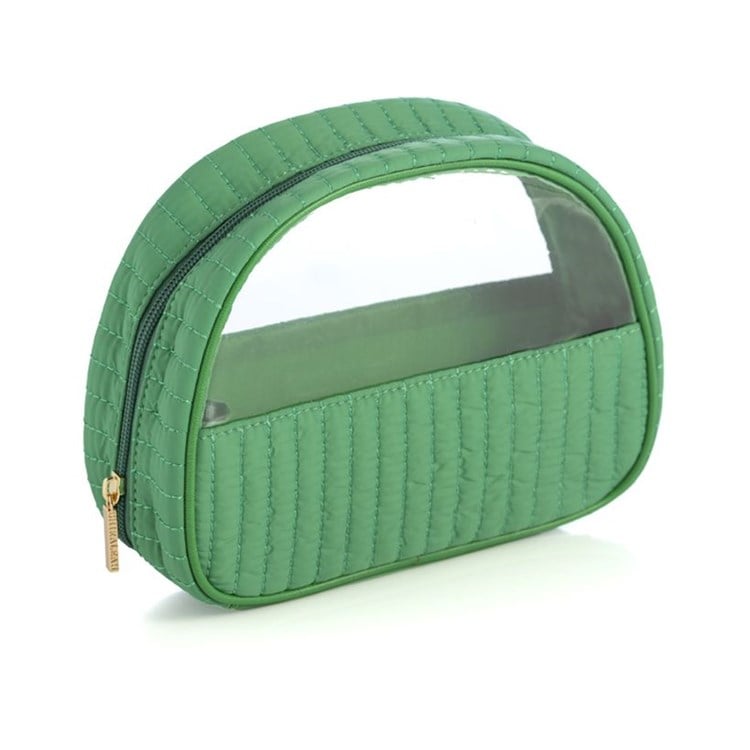 EZRA HALF-MOON COSMETIC POUCH, GREEN