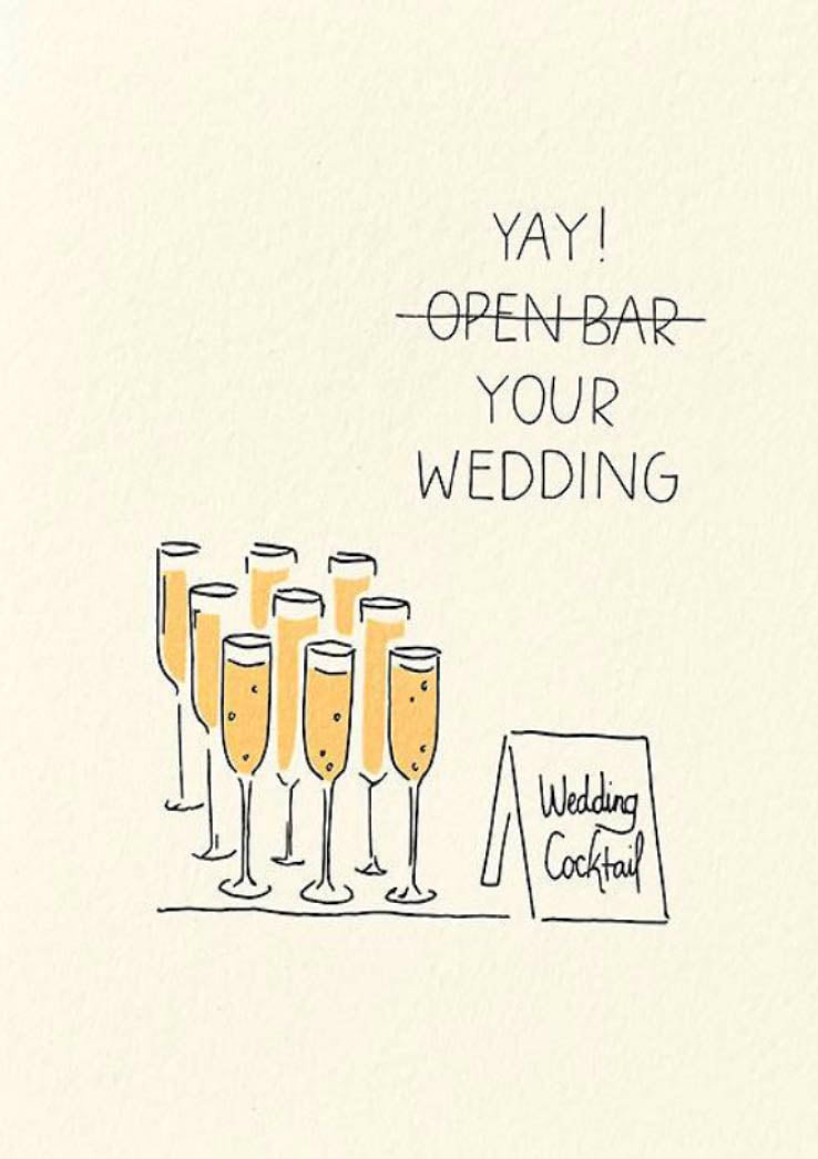 Yay! Your Wedding! - Wedding Card